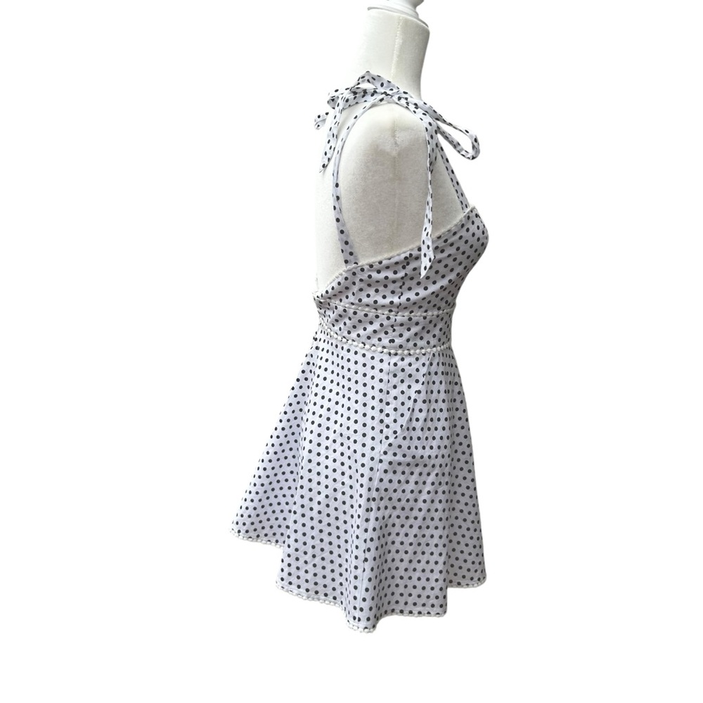 Majorelle Revolve Luna Mini Dress womens SIZE XS black white coquette romantic - Picture 9 of 17